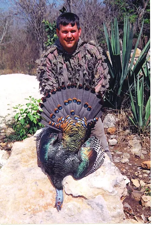 Booger Aldrich Ocellated 2 — Ocellated Turkey Hunts at Gunners Taxidermy